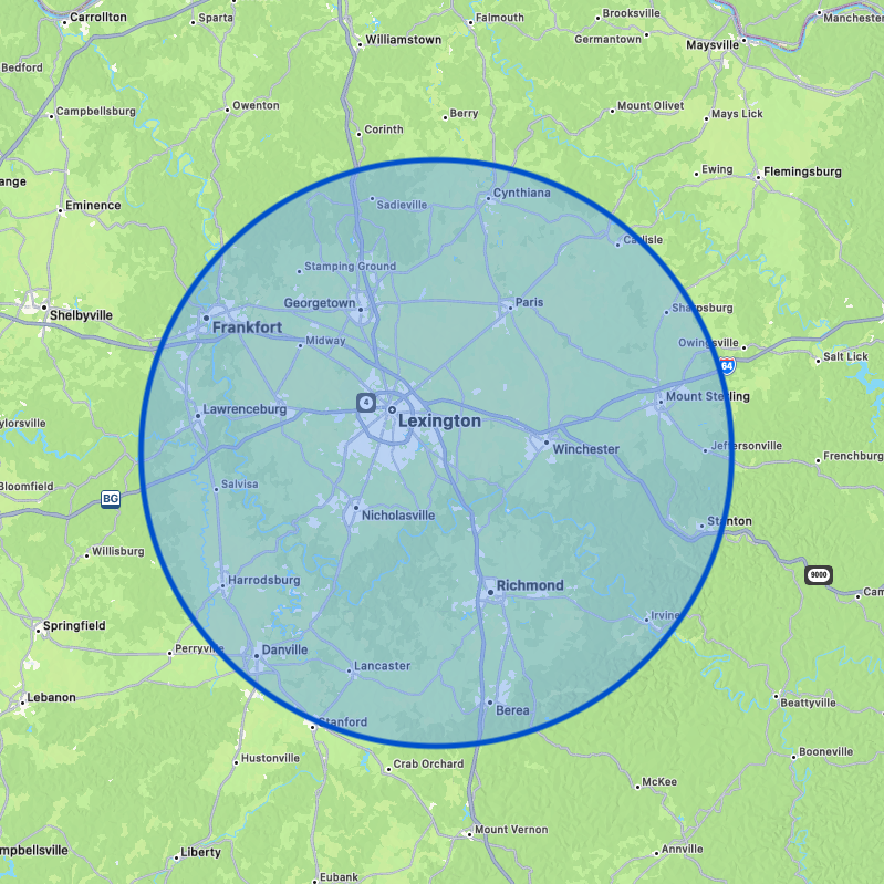 service area map